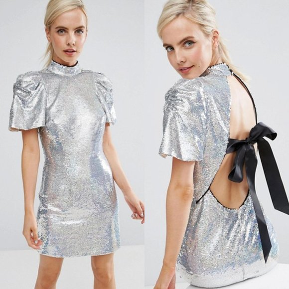 ASOS Dresses & Skirts - ASOS Edition New Glitter Sparkle Mini Party Dress